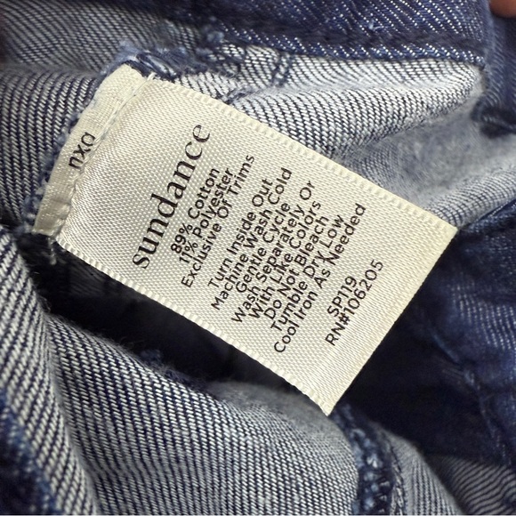 Sundance Liberty Flare Dark Wash Denim Flared Boot Pants - Picture 7 of 7